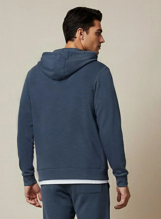 Kappa BLUE Kappa Men Zip Through Hoodie for Men | Best Price UAE