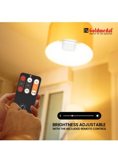 GOLD MEDAL Goldmedal Inverto 20 LED Rechargeable Lamp 20Watt Cool Daylight 6500K Pack of 1 with remote 2400mAh LiIon Recharchable Battery Energy Saving Up to 70 lumens per watt  - Image 5