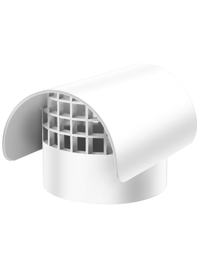 Bghdas 76001 Radon Vent Cap for 3-inch Schedule 40, Roof Vent Cover for PVC Pipe, Protects from Rain, Snow, Leaves and Animals, Protects Radon Fan Motor and Pipe, for Radon Fan Pipe/Flue Pipe/Roof Pipe - Image 1