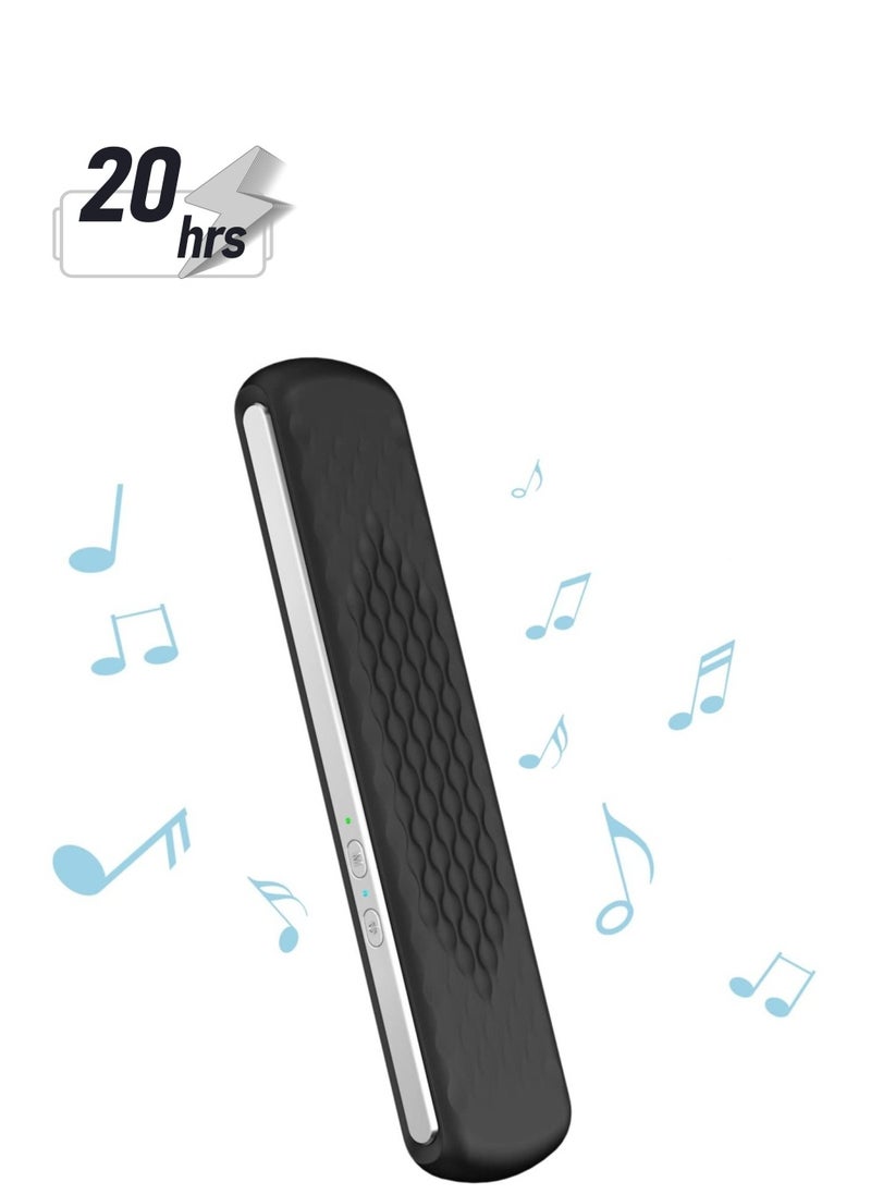 Generic - Pillow Speaker Bone Conduction Stereo, Mini Portable Bluetooth Sleep Speaker, Insomnia White Noise Machine, for Deep Sleeping, Side Sleepers (Black) - Image 1