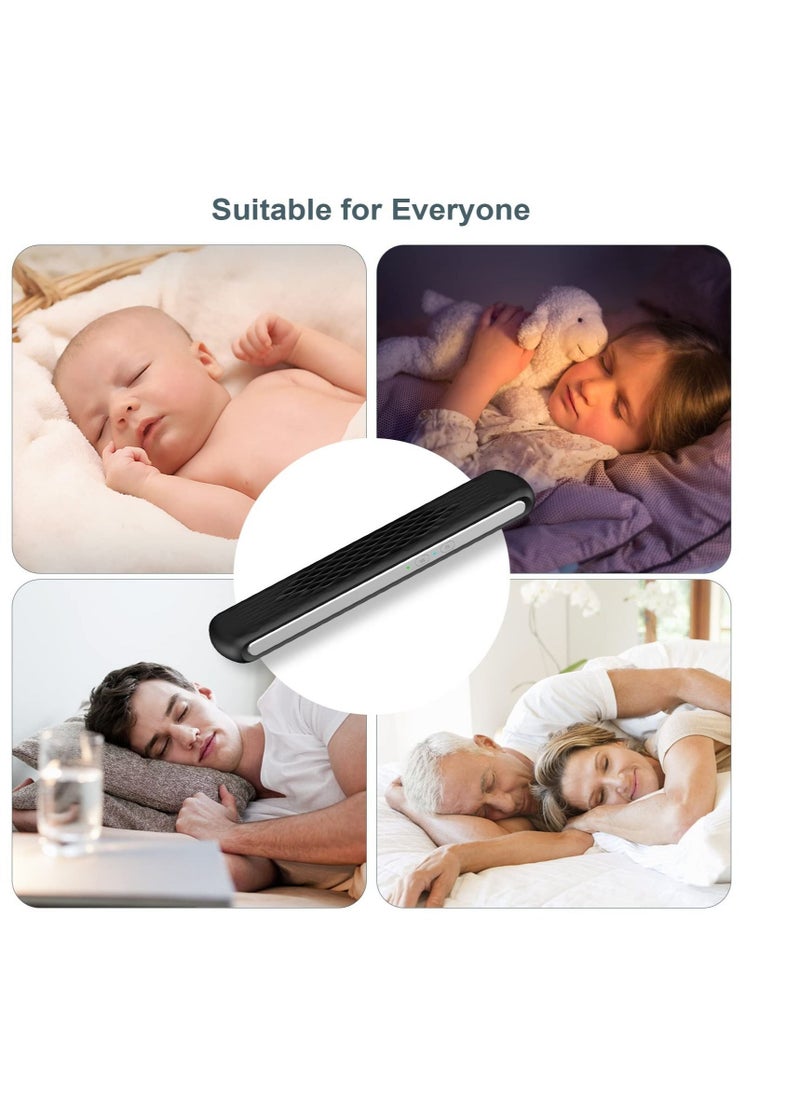 Generic - Pillow Speaker Bone Conduction Stereo, Mini Portable Bluetooth Sleep Speaker, Insomnia White Noise Machine, for Deep Sleeping, Side Sleepers (Black) - Image 1