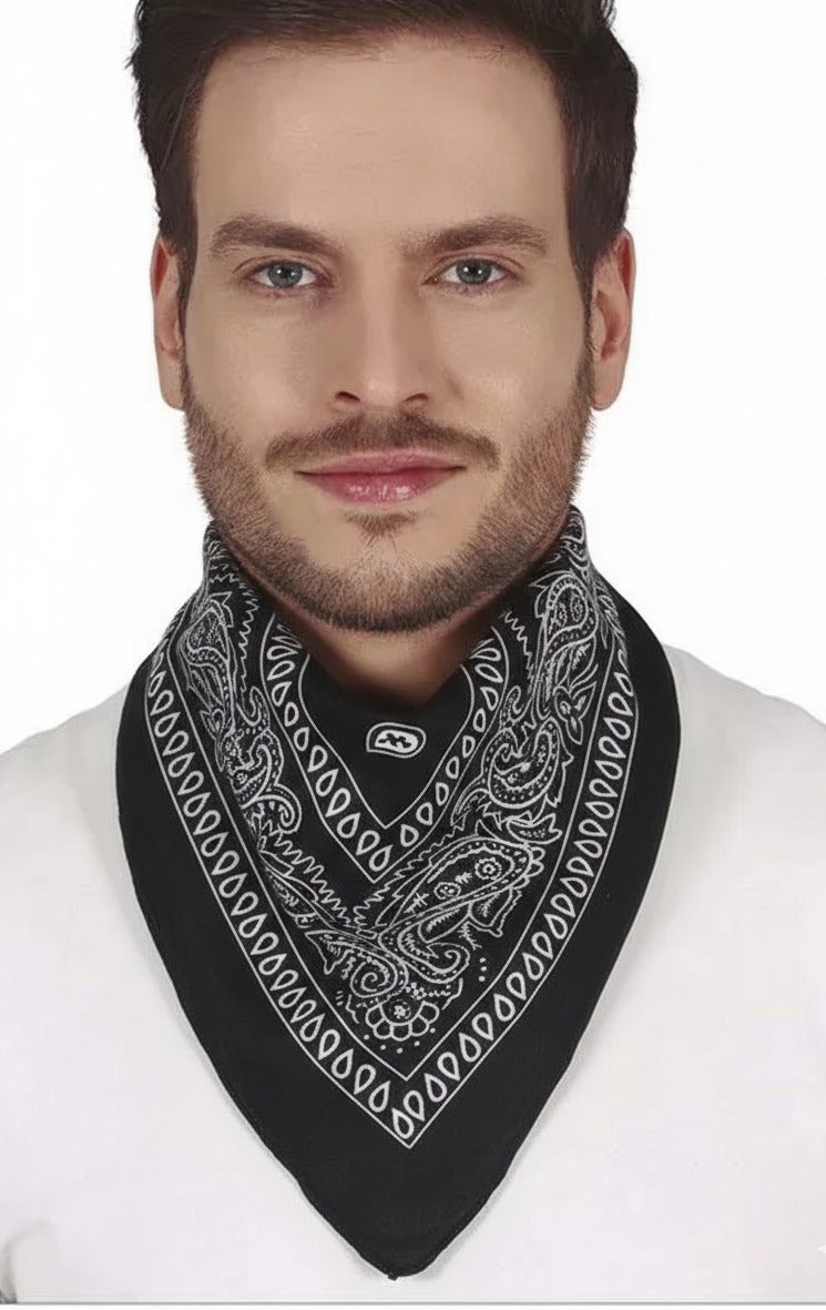 Paisley design polyester bandana, unisex for summer - Image 5