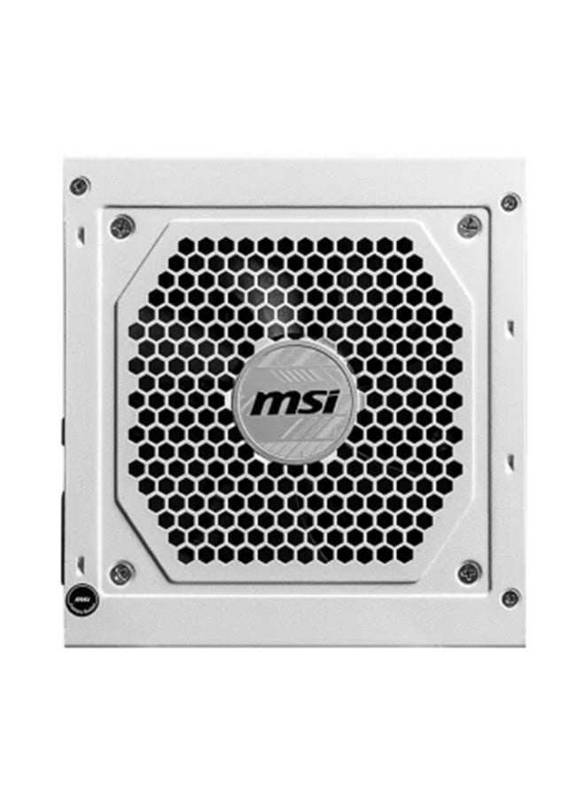 MSI MAG A850GL PCIE5 850W Modular Power Supply, Intel ATX12V Version 3.0, 120mm Cooling Fan, 80 Plus Gold Efficiency Rating, 4 x PCIe 6+2-Pin Connectors, 8 x SATA Connectors, 306-7ZP8A31-CE0 White  - Image 3