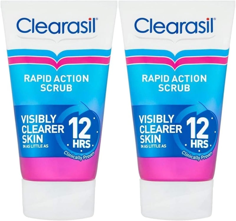 سكراب تقشير سريع من كليراسيل للبشرة المعرضة لحب الشباب يفتح المسام يقلل من الرؤوس السوداء والبثور والزيوت الزائدة للوقاية من البقع اليومية 125 مل عبوة من 2