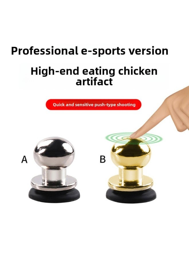 Chicken Eating Artifact Mobile Phone Tablet Universal Game Button Chicken Eating Peace Elite Shooting Quick Assistant Artifact-Product Color:Golden Pair Of 2 [with Packaging]  - Image 5