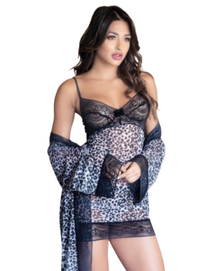 Lasso Nightgown with robe