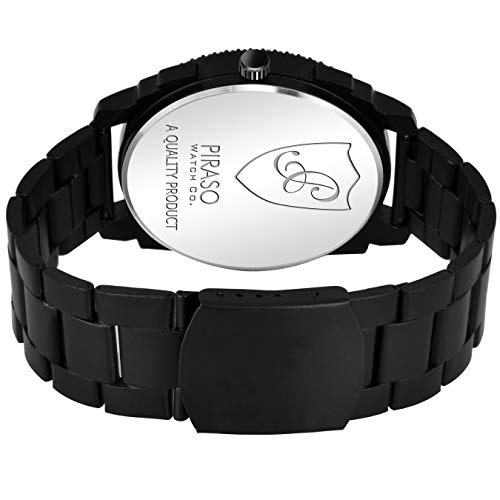 PIRASO Stainless Steel Analogue Men's Watch Vills Black Dial - Image 4