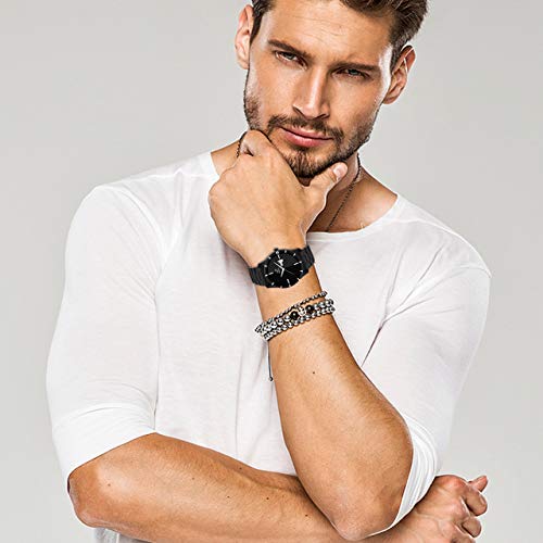 PIRASO Stainless Steel Analogue Men's Watch Vills Black Dial - Image 3