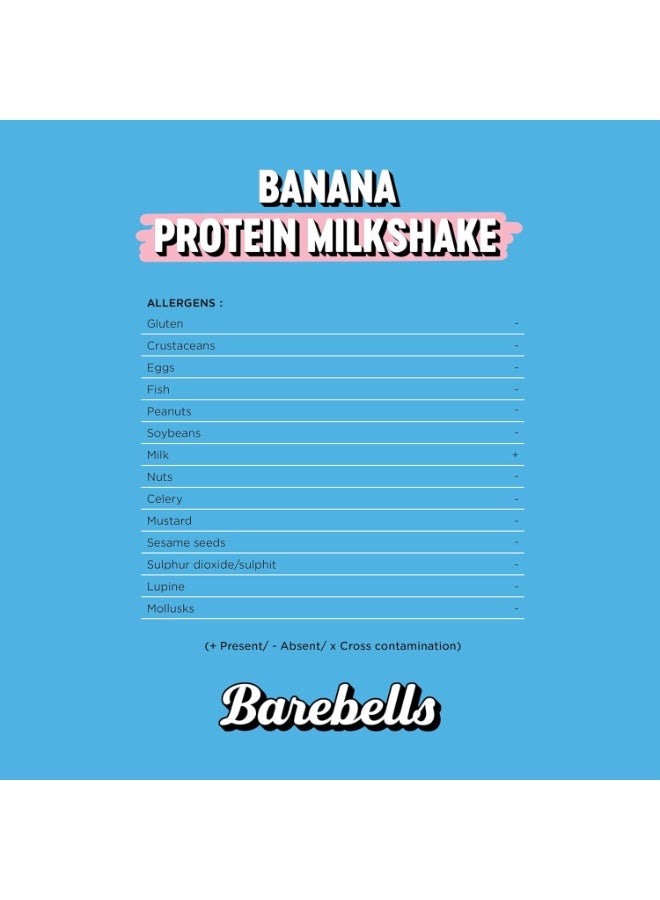 Barebells Protein Milkshake 8 x 330ml Bottles| High Protein Shake | No Added Sugar | Lactose Free| 24g of Protein | Delicious Creamy Flavour (Banana) - Image 2