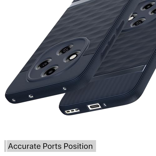 Pikkme Back Cover for Oppo F31 Pro 5G Camera Protection 3D Hexa Cube Design Silicone Protective Bumper Case (Blue) - Image 4