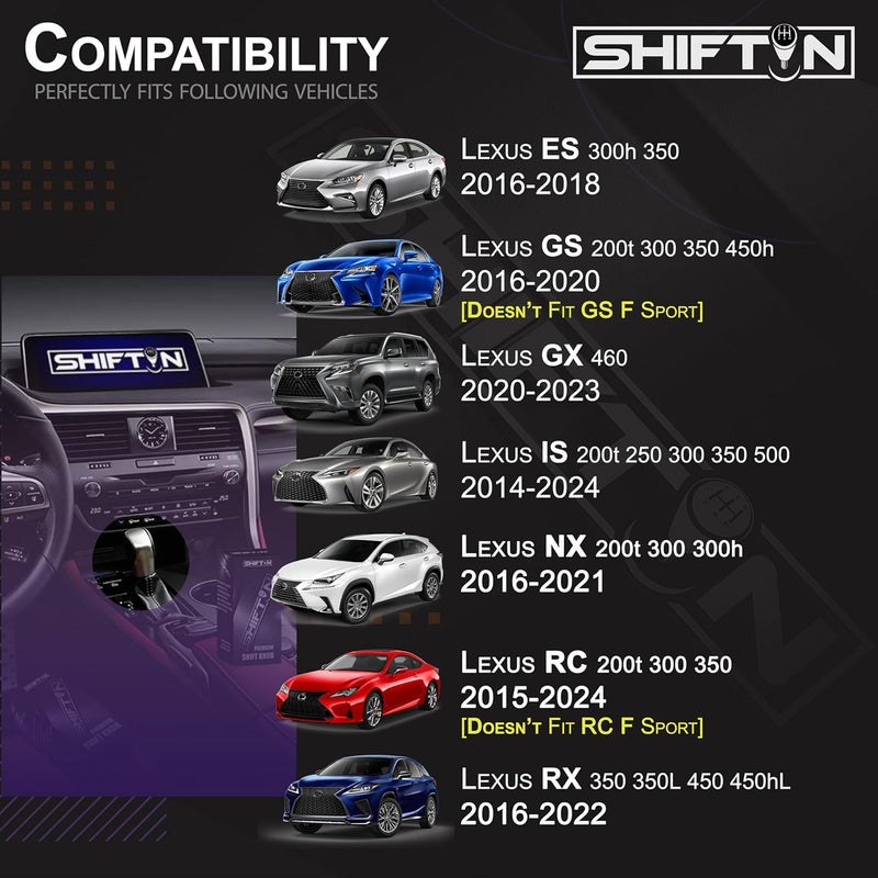 SHIFTIN Premium Gear Shift Knob for Lexus - Image 2