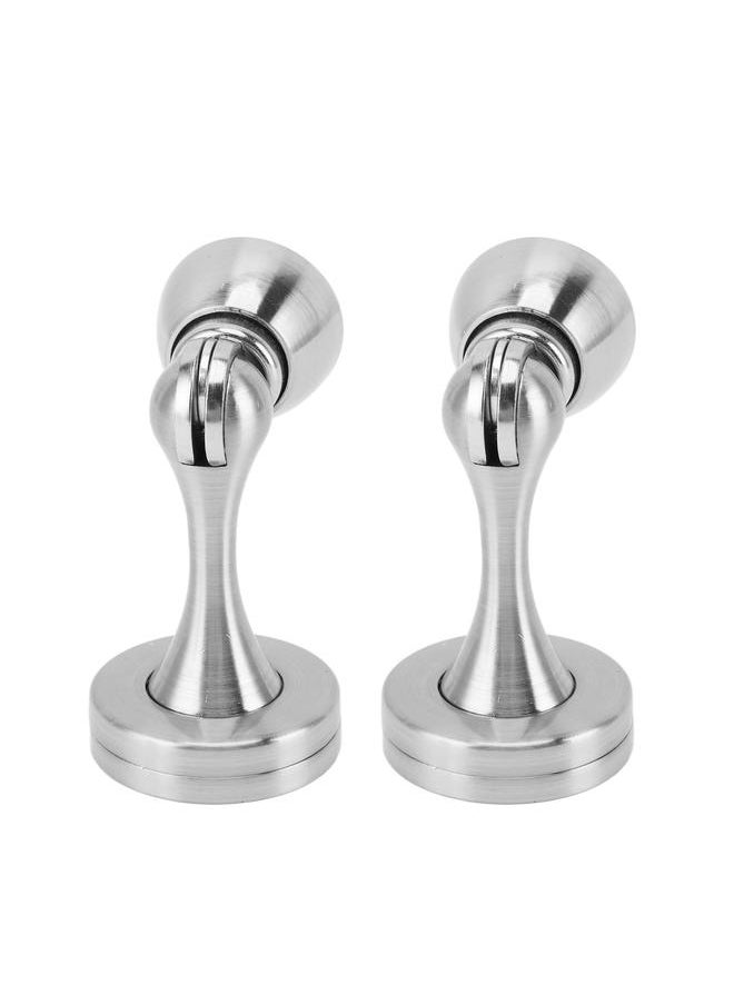 Thoraya 2Pcs Door Stopper Thickened Zinc Alloy Easy Installation Strong Magnetic Door Stop Door Holder for Bedroom Office Living Room  - Image 2
