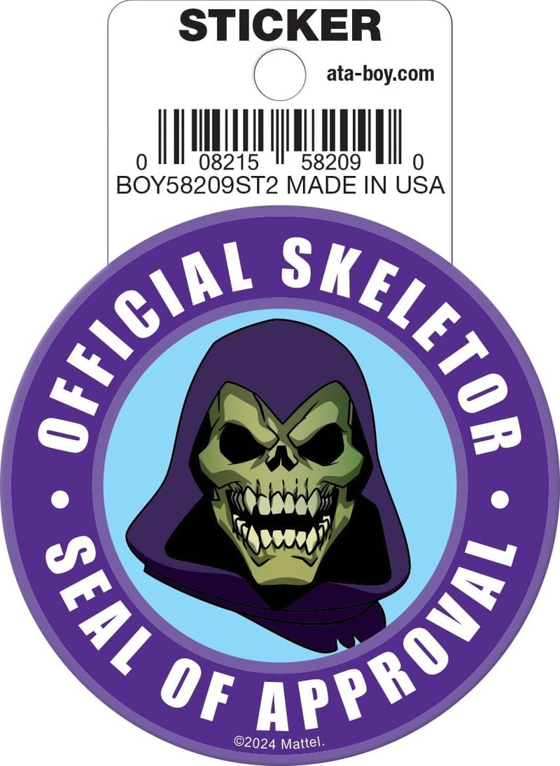 Ata-Boy Masters of The Universe Skeletor Seal of Approval Die Cut 3" Vinyl Sticker
