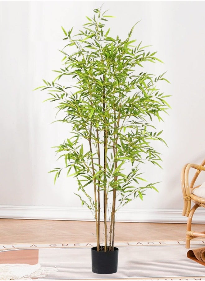 Generic 120cm simulated bamboo tree with natural texture, simulated bamboo tree, artificial bamboo tree with pot  - Image 1