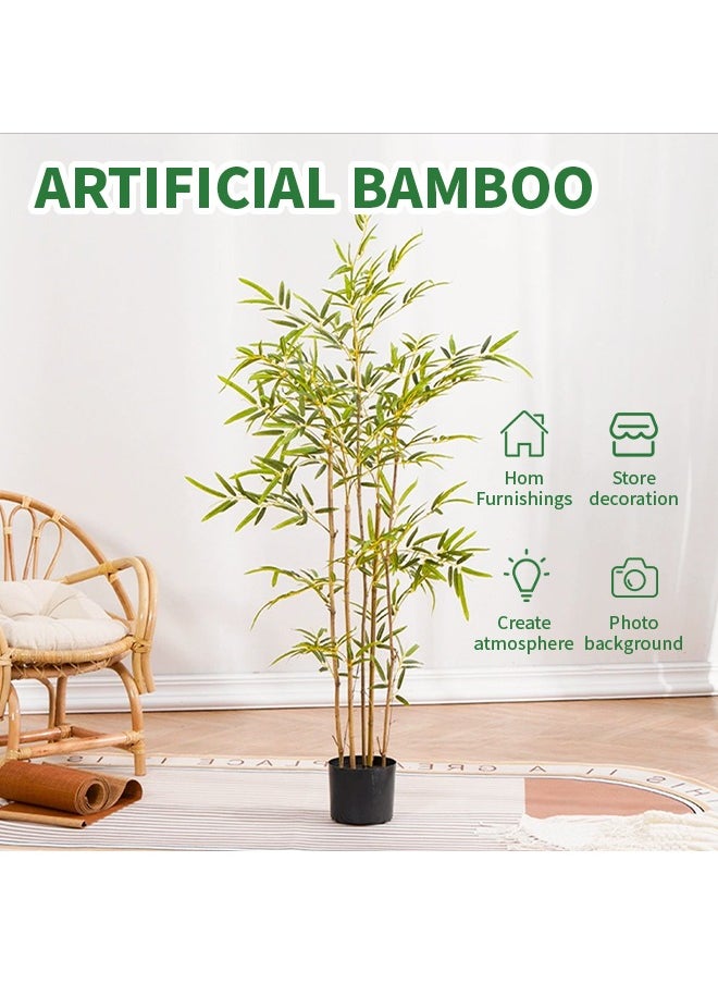 Generic 120cm simulated bamboo tree with natural texture, simulated bamboo tree, artificial bamboo tree with pot  - Image 2