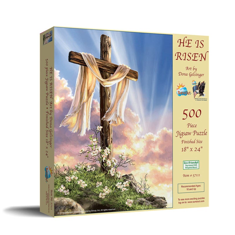 SUNSOUT INC  He is Risen  500 pc Jigsaw Puzzle by Artist Dona Gelsinger  Finished Size 18 x 24 Easter  MPN 57111 - Image 3