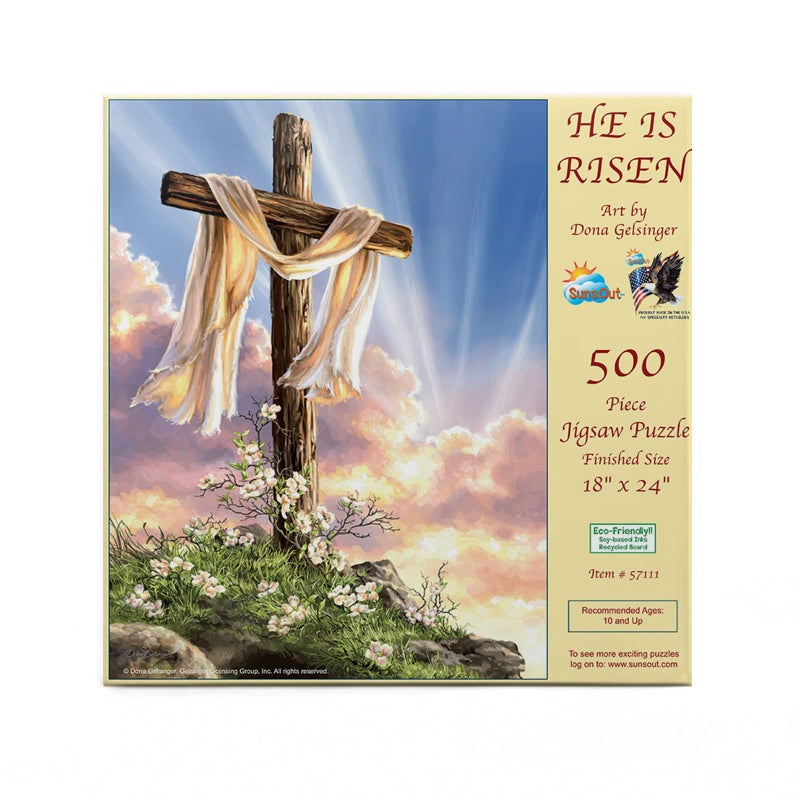 SUNSOUT INC  He is Risen  500 pc Jigsaw Puzzle by Artist Dona Gelsinger  Finished Size 18 x 24 Easter  MPN 57111 - Image 2