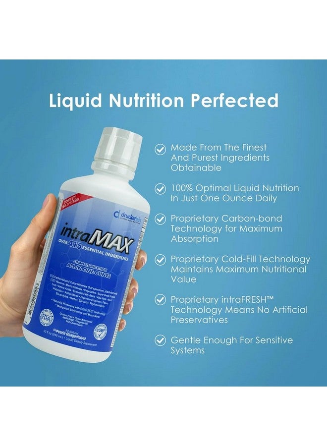 DRUCKER Labs - IntraMAX 2.0 Organic Liquid Multivitamin, Non GMO, Dairy Free, Gluten Free, Magnesium, Vitamin D, C and E, Zinc (32 oz., Peach Mango) - Image 5