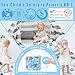 GOGOSO Ball Pit Balls Stars Moon Shapes Plastic Pitballs for Toddler Play Tent Baby Photo Props Kids Pool Water Toys Kiddie Pool Party DecorGradient Blue 100pcs - Image 4