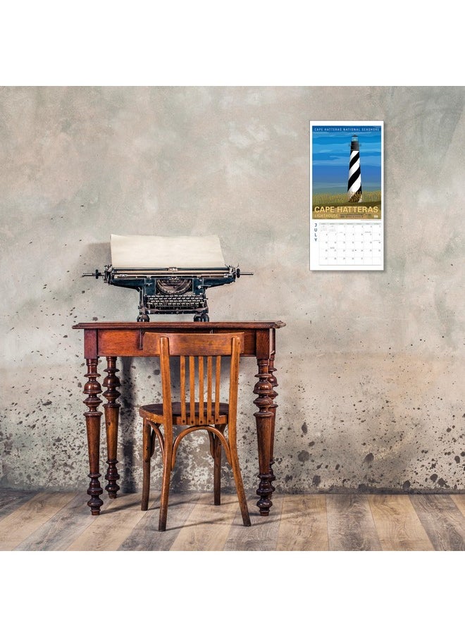 Ziga Media Atlantic Coast Lighthouse Posters Mini Wall Calendar 2025, 7" X 7"  - Image 5