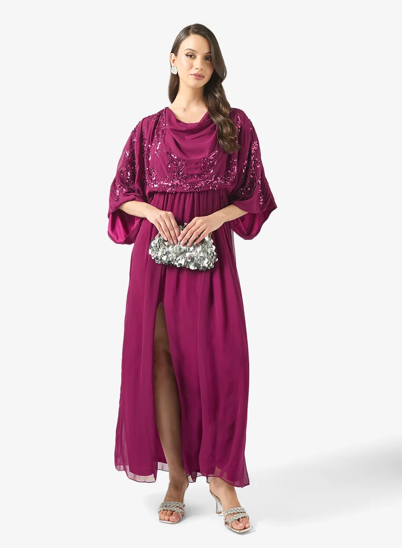 Crew Neck Midi Dress