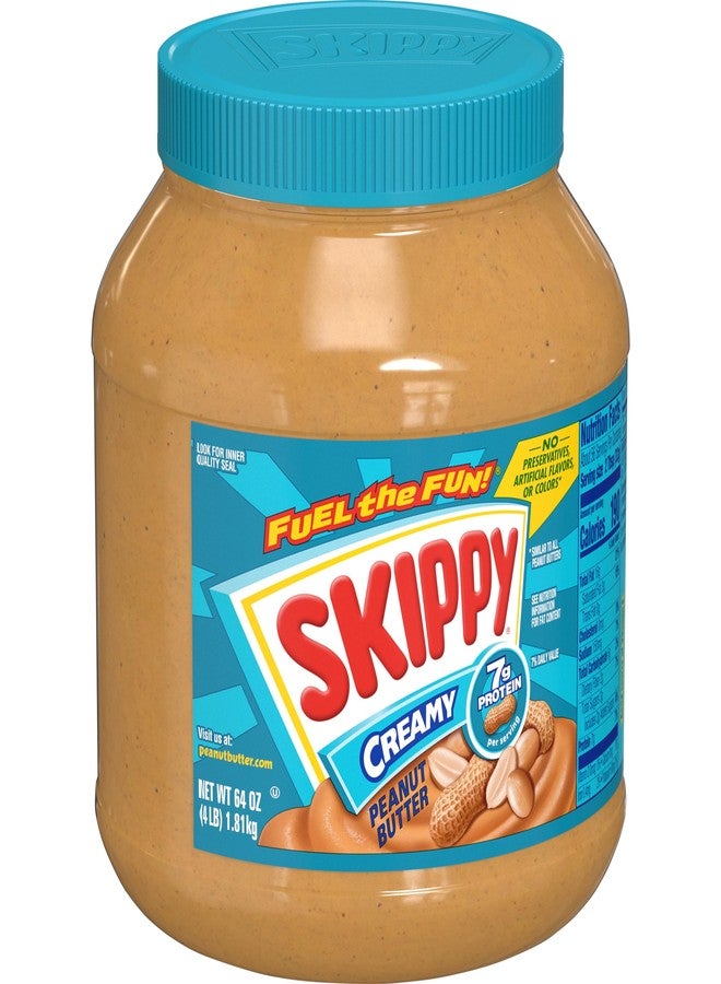 SKIPPY Peanut Butter, Creamy, 7 g protein per serving, 64 oz (Packaging May Vary) - Image 1