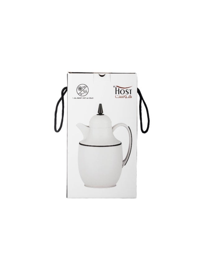 Host ✨ HOST Luxury Hospitality Thermos, 1 Liter Capacity – Elegant Ivory Design with Wooden Accents, Keeps Drinks Hot or Cold ☕🌿 - Image 3