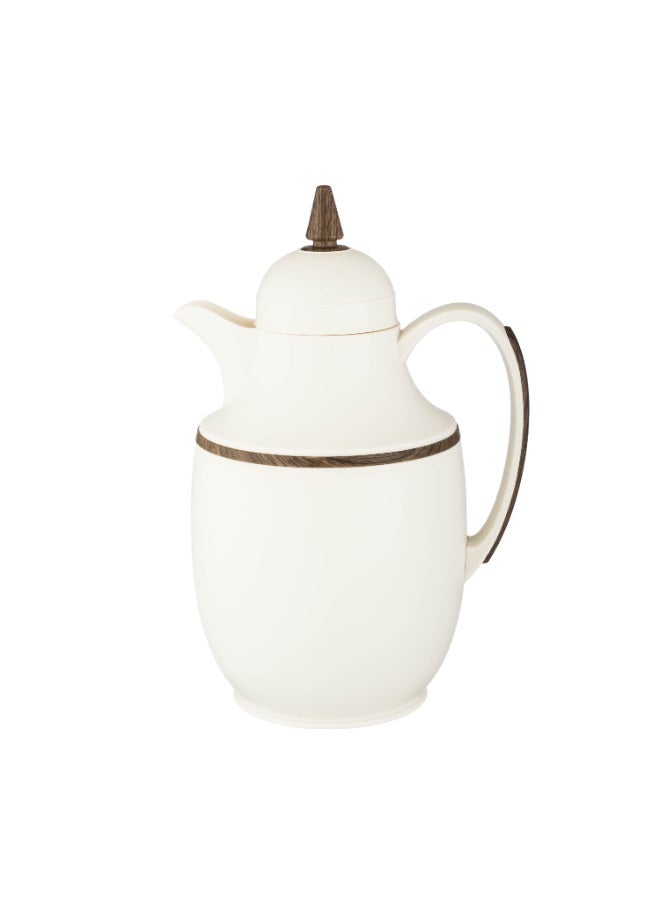 Host ✨ HOST Luxury Hospitality Thermos, 1 Liter Capacity – Elegant Ivory Design with Wooden Accents, Keeps Drinks Hot or Cold ☕🌿 - Image 2