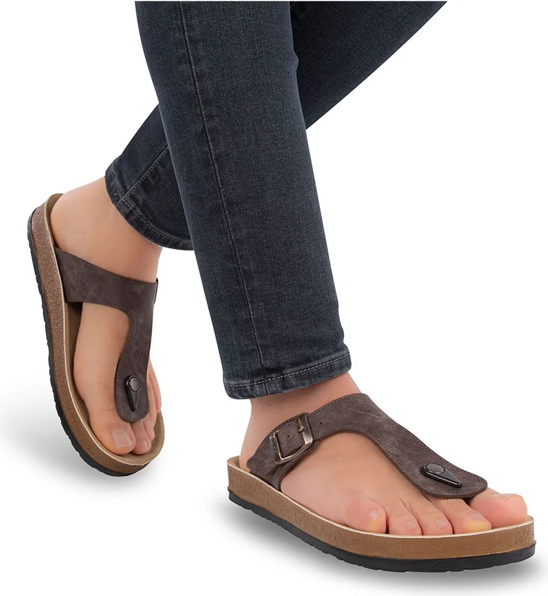 MUYA Orthopedix Snipe Anatomical Adjustable Buckled Flip-Flops for Men 31331
