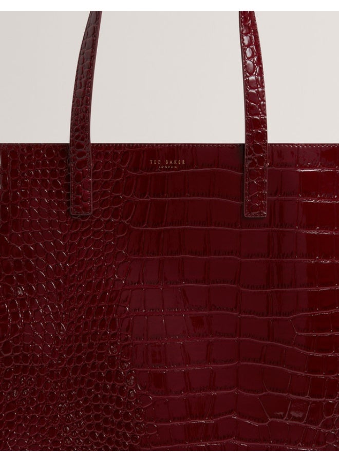 Ted Baker Croc Effect Large Icon Bag - Image 3