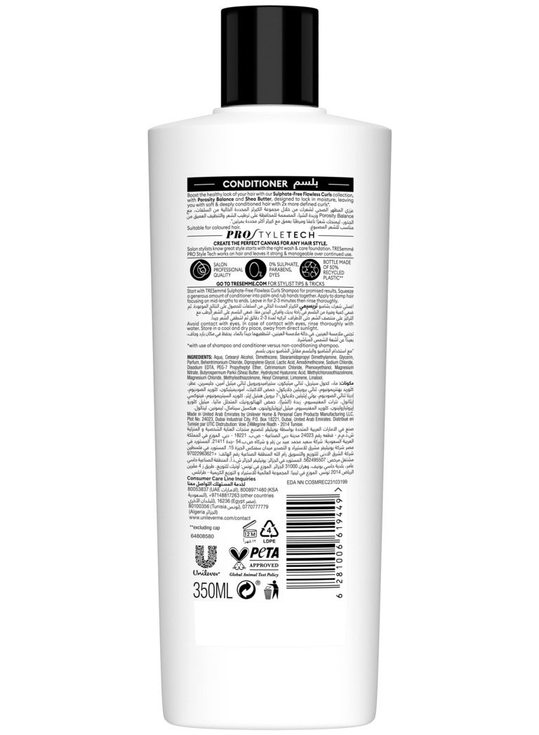 Tresemme Pro Curls Conditioner with Porosity Balance™ & Shea Butter for 2x More Hydrated Curls, Free from Sulphates, Parabens & Dyes - Image 2