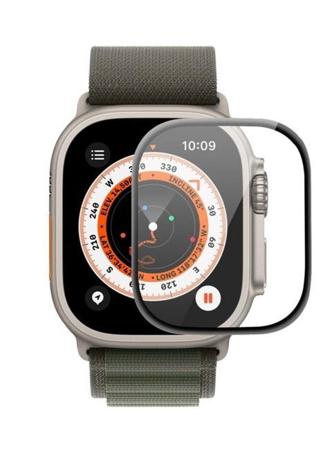 Apple Watch Ultra 49mm Screen Protector Tempered Glass 9H Anti-Scratch Full Coverage Clear HD Film