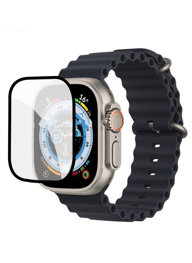 Apple Watch Ultra 49mm Screen Protector Tempered Glass 9H Anti-Scratch Full Coverage Clear HD Film