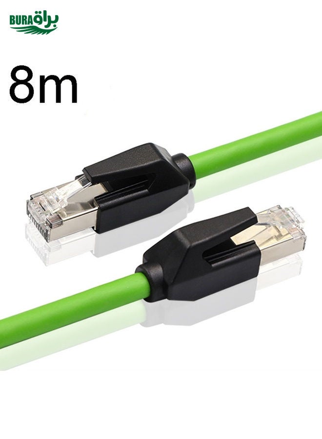 BURAQ 8m CAT6 Double Shielded Gigabit Industrial Cable Vibration-Resistant And Highly Flexible Drag Chain Cable - Image 1