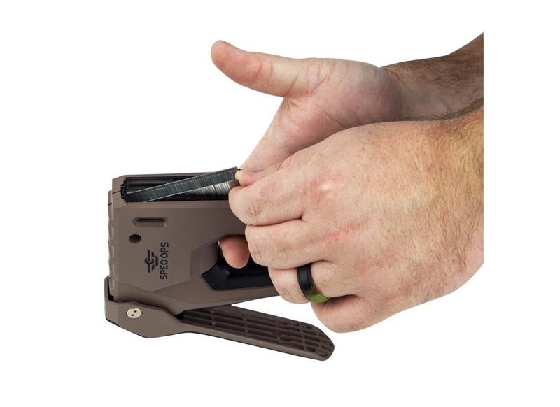 Spec-Ops Tools Heavy Duty Staple Gun, 1/4" - 9/16" Staples, 18-Gauge Brads, Reduced Effort - Image 3