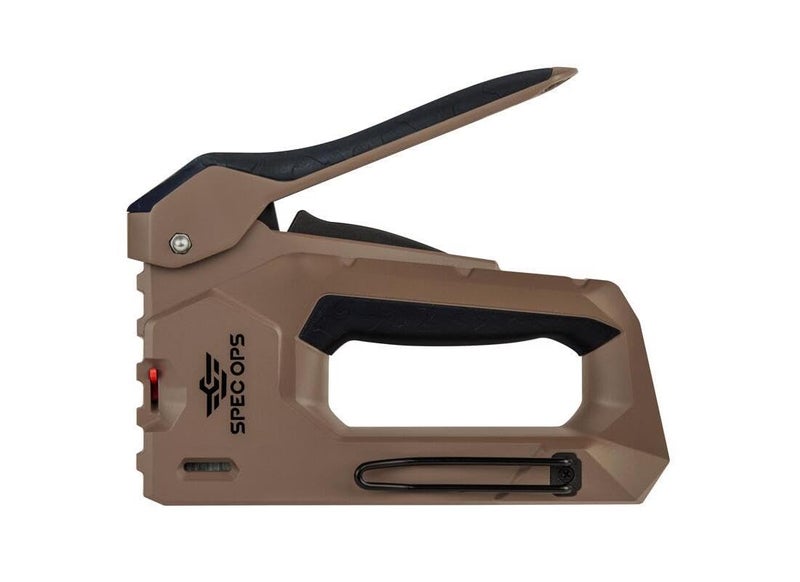 Spec-Ops Tools Heavy Duty Staple Gun, 1/4" - 9/16" Staples, 18-Gauge Brads, Reduced Effort - Image 5