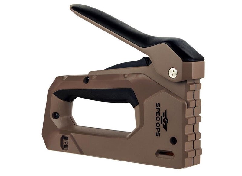 Spec-Ops Tools Heavy Duty Staple Gun, 1/4" - 9/16" Staples, 18-Gauge Brads, Reduced Effort - Image 2
