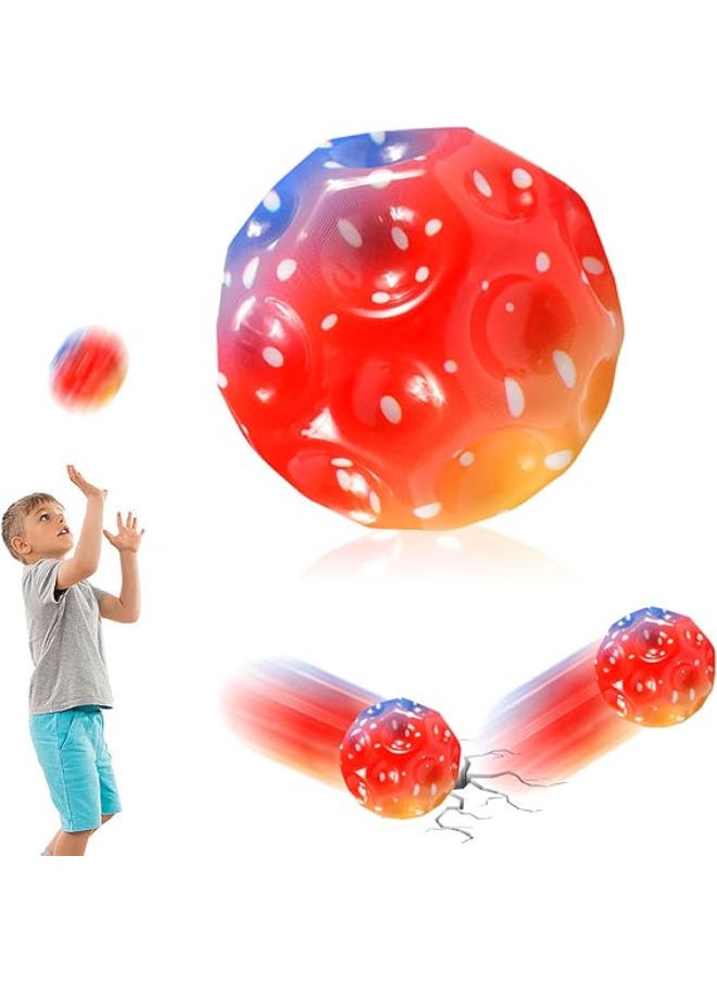 Generic Funmo Astro Jump Ball Moon Ball 66 mm High Jumps Rubber Ball Space Ball Moonball Makes a Popping Noise, Bounce Ball Bouncing Ball for Children Bouncing Ball, Bam Ball (B) (B) 