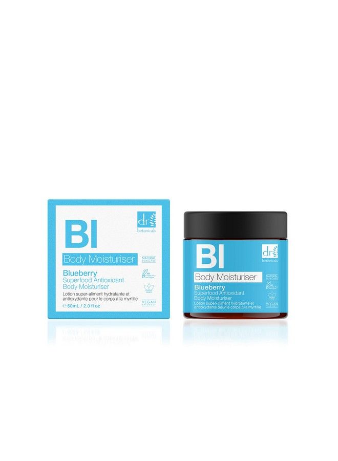 DR BOTANICALS Blueberry Superfood Antioxidant Body Moisturiser With Vitamins & Antioxidants 60Ml/2.02 Fl Oz - Image 2