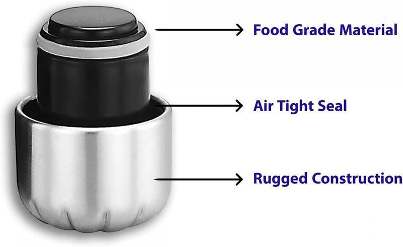 Atlasware Stainless Steel Vacuum Bottle, 1750 ml - Blue - Image 3