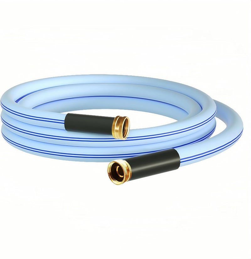 Atlantic Female to Female Heavy Duty Garden Hose 10 ft x 5/8 Inch Blue, Short Hose Reel Connection Leader Hose. - Image 1