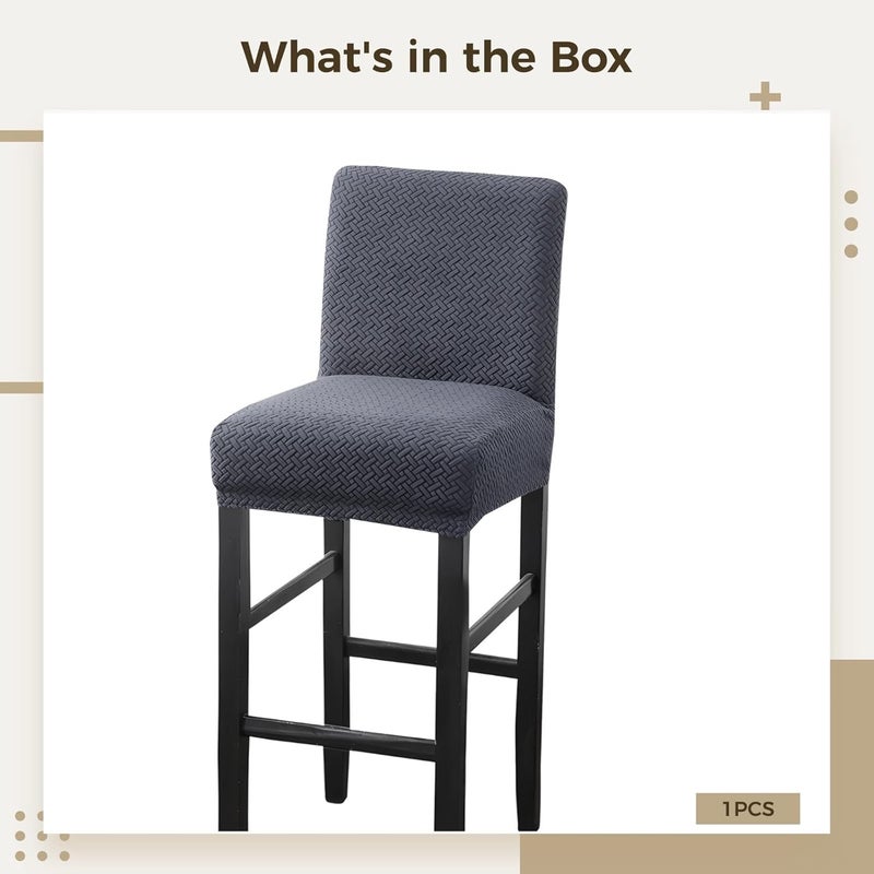 Waterproof Bar Stool Cover, Elastic Chair Slipcover for Bar Stools, Removable and Machine-Washable, Easy to Install - Image 5