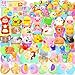 SevenQ Prefilled Easter Eggs 48 Pcs with Squishy Toys Cars Erasers Stamps for Kids Fidget Easter Basket StuffersColorful Egg Fillers for Hunt Pinata Party Favor Bags Classroom Treasure Box Essentials - Image 2