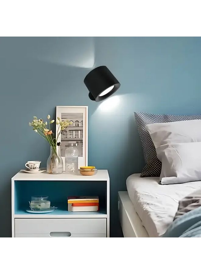 White Magnetic Wall Light Motion Sensor Remote Control Rechargeable Adjustable Brightness - Image 2