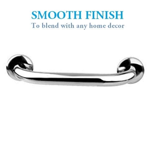 GARBNOIRE Stainless Steel Grab Bar for Bathroom & Bathtub Wall Mounted Safety Hand Support Rail - Balance Handle - Size (8" inch) (Pack of 1) - Image 5