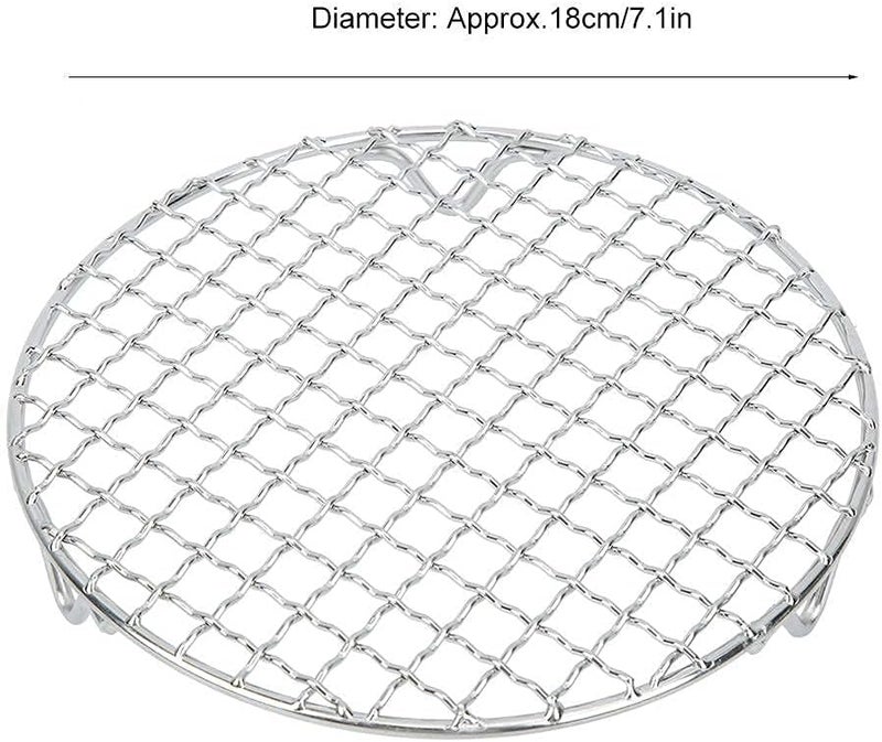 klarako Canning Rack Steaming Cooling and Baking Barbecue Rack Stainless Steel Round Wire Racks Fit for Air Fryer Pressure Cooker - Image 3