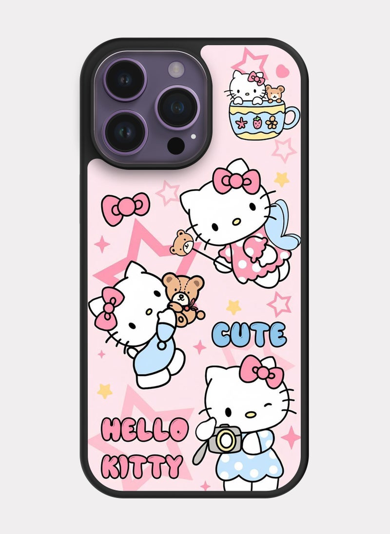PXLAAT iPhone 14 Pro Max case cover Hello Kitty Rosa - Image 1