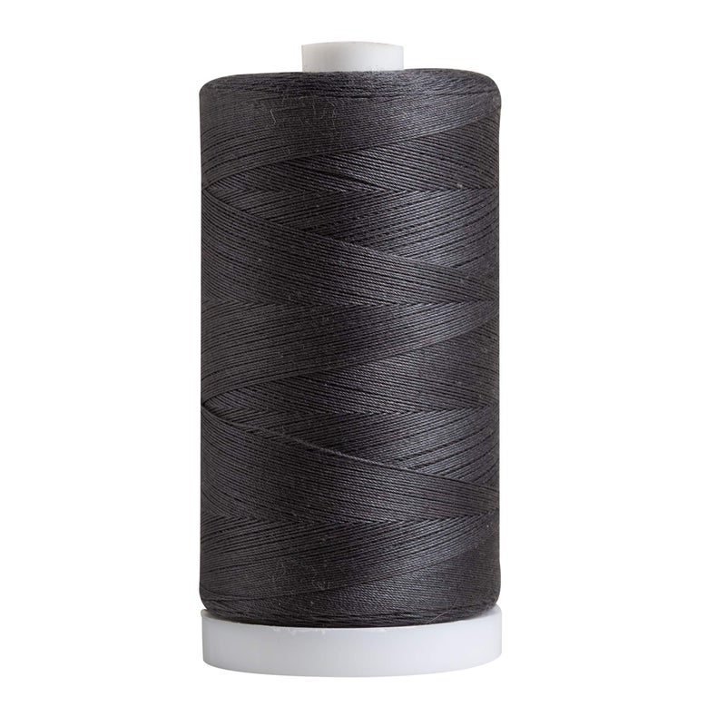 Connecting Threads Grey 100 Cotton Thread for Sewing Quilting and Crafting 50Weight 1200 Yard Large Spool Charcoal