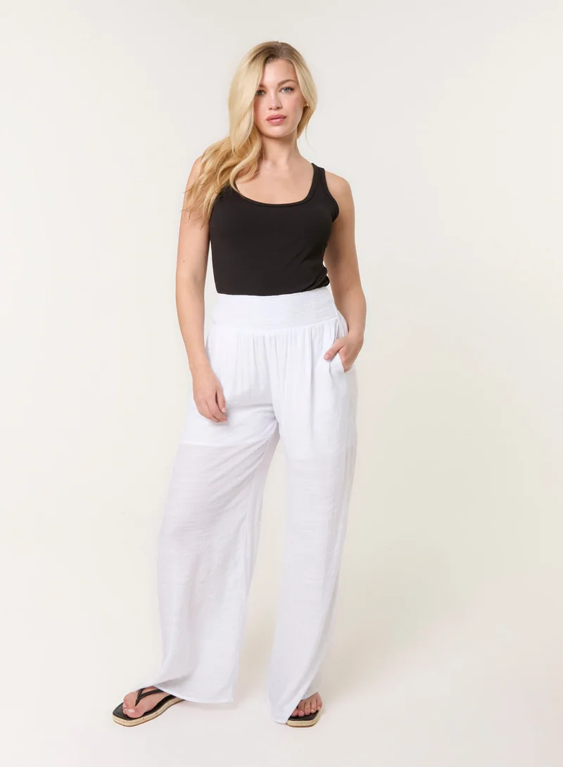 بلو فانيلا Shirred Trousers
