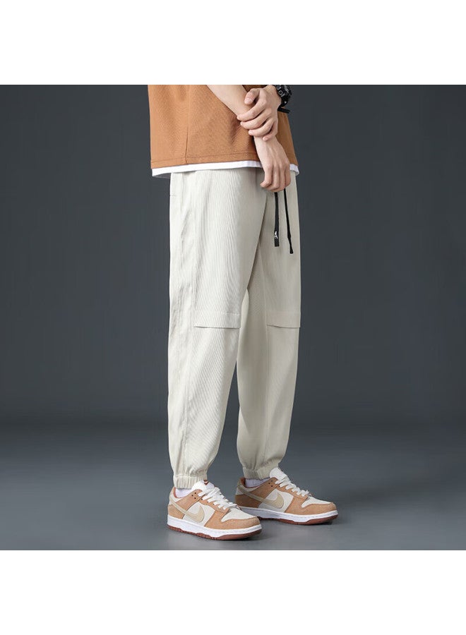 Foss Phil Men's Pants, Spring And Summer, Loose-fitting, Athletic Cargo, Tapered Straight-leg, Casual Sports Trousers, 3308 Khaki, 2XL - Image 3